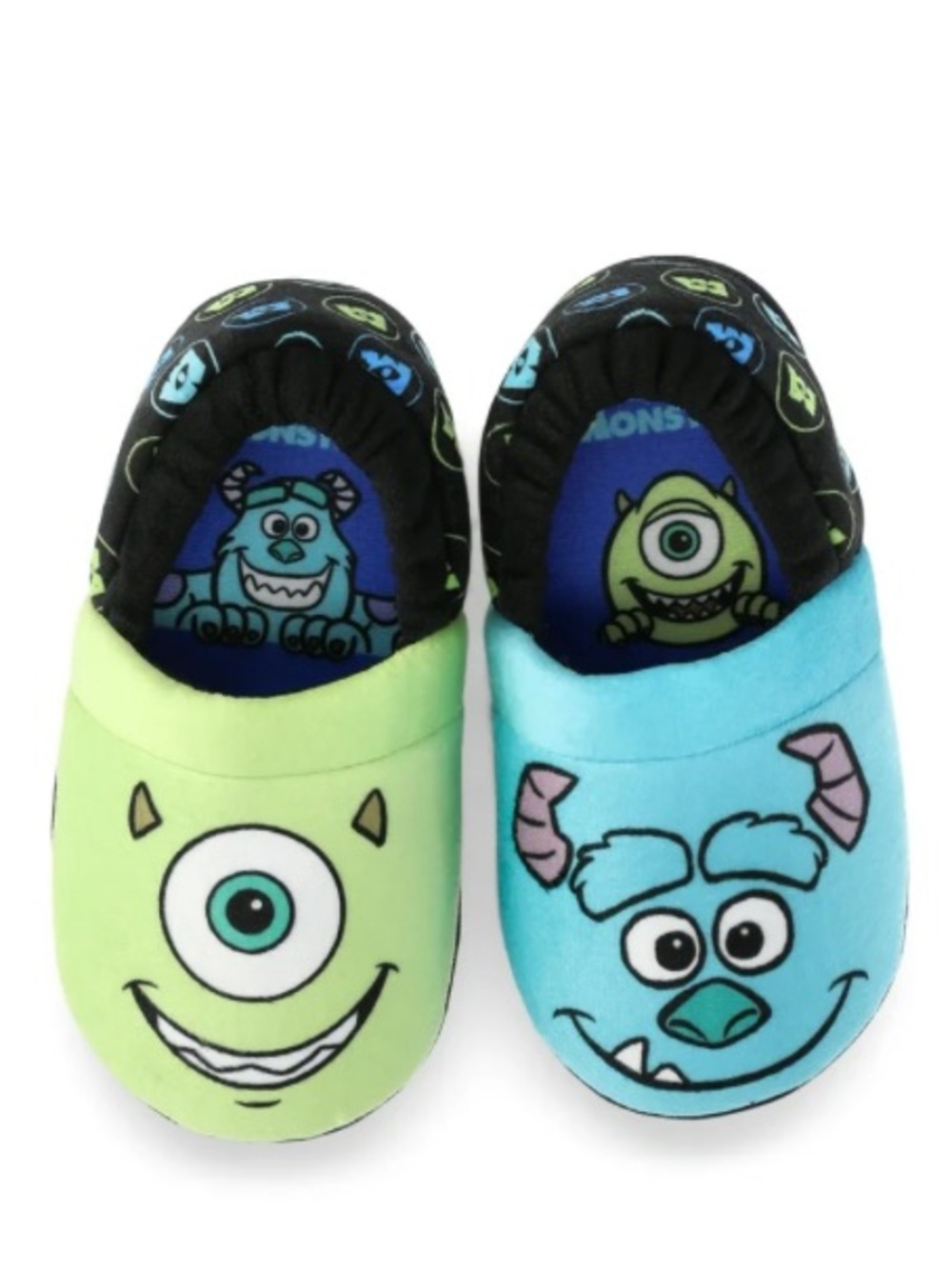 Kids Monsters, Inc. Mike & Sulley Slip-On Shoes in Green and Blue